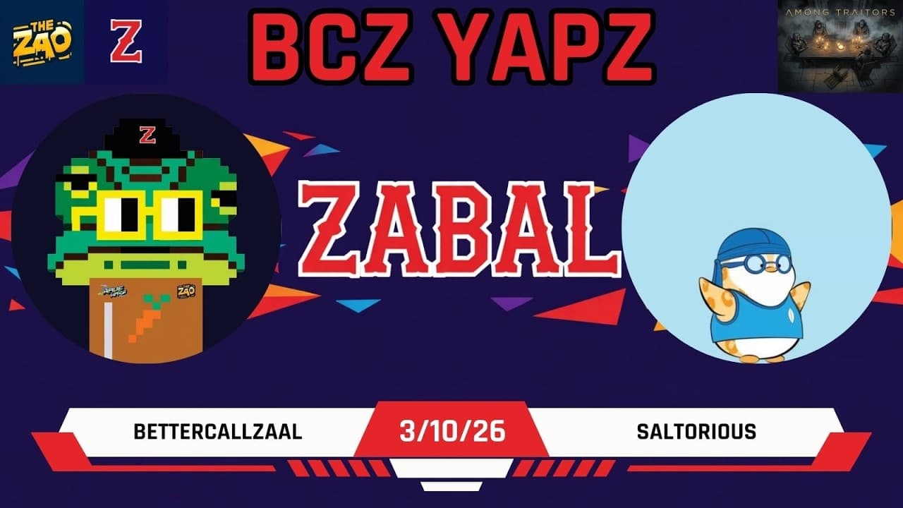 Saltorious.eth - BCZ YapZ episode 12